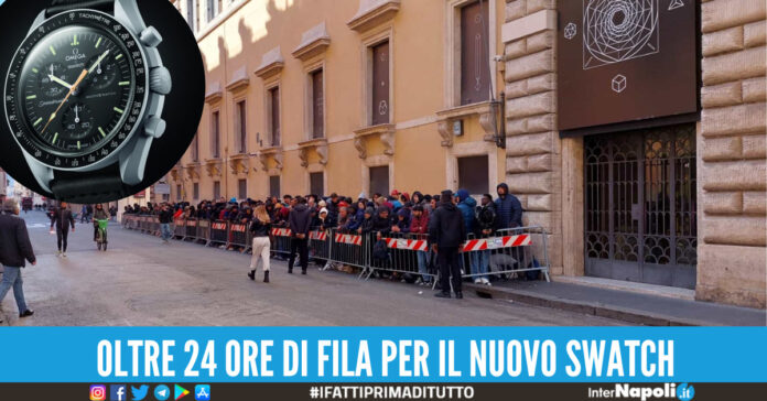 Pagati salta fila per assicurarsi il nuovo orologio Moonswatch
