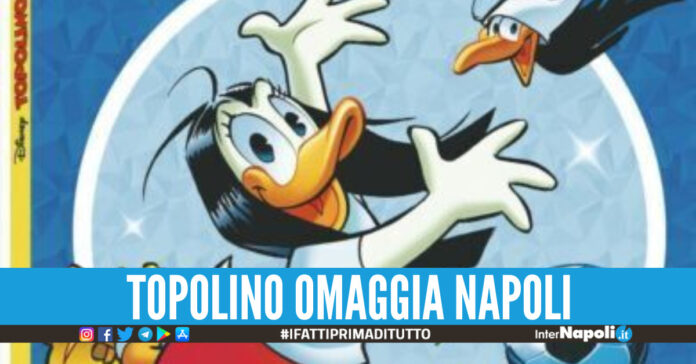 Topolino rende onore ai successi del Napoli.