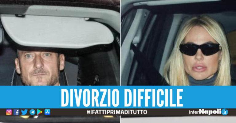 Disaccordi tra Totti e Ilary dopo il divorzio