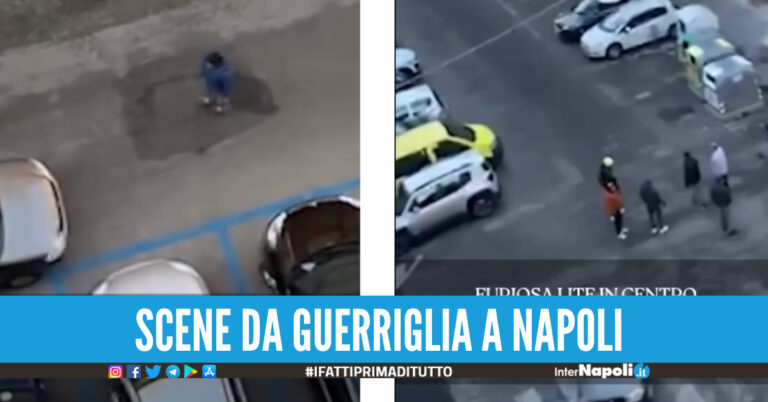 Scene da guerriglia in pieno centro a Napoli, il video dell’auto a tutta velocità contro i passanti