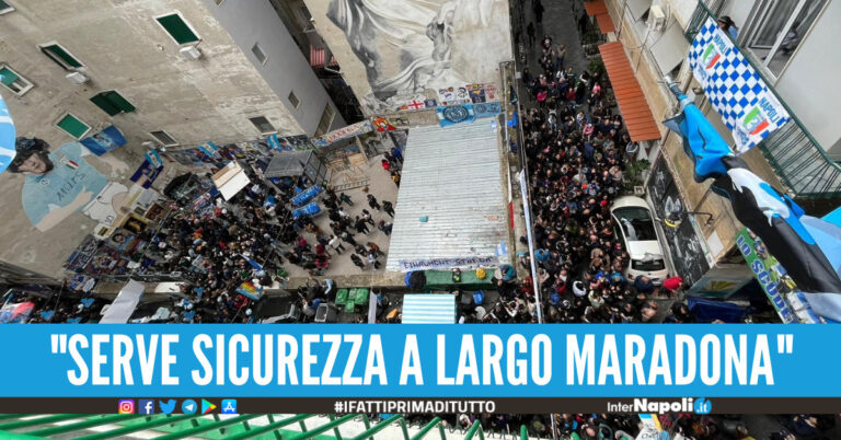 Folla a largo Maradona, commercianti e residenti: “La strada va pedonalizzata”. Il Comune ci pensa