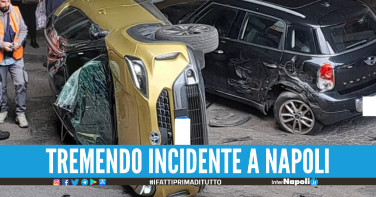 Auto contromano, grave incidente avvenuto nel sottopassaggio del Centro Direzionale