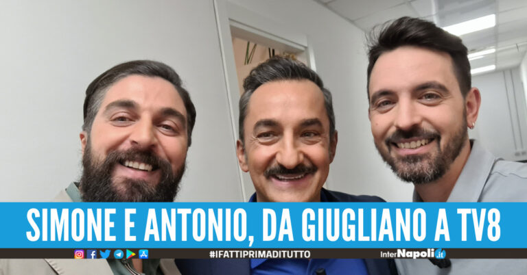 Simone e Antonio, i due amici di Giugliano al game show ‘100% Italia’ condotto da Nicola Savino
