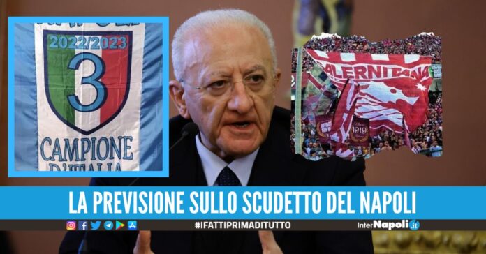 De Luca striglia i tifosi della Salernitana: 