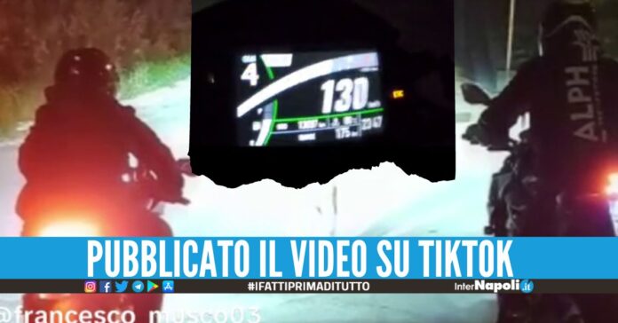 Corsa in moto a 130 all'ora, beccati 4 giovani nel Napoletano