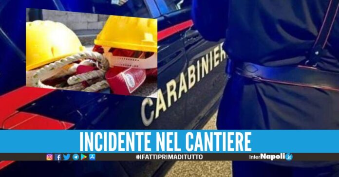 Operaio cade dall'impalcatura Giugliano, corsa in ospedale