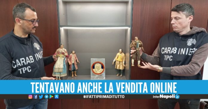 Pastori del '700 recuperati a Napoli, la nota casa d'aste voleva venderli