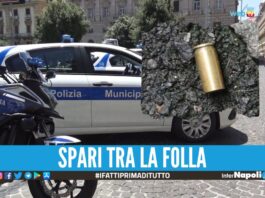 Colpi di pistola esplosi nell'inseguimento, paura in strada a Napoli