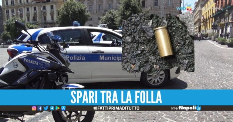 Colpi di pistola esplosi nell'inseguimento, paura in strada a Napoli