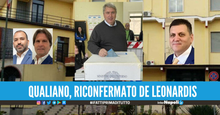 Elezioni a Qualiano, vince Raffaele De Leonardis festa in città per il sindaco uscente