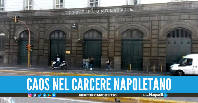 Inferno Poggioreale, detenuto dà fuoco alla cella 8 agenti penitenziari intossicati