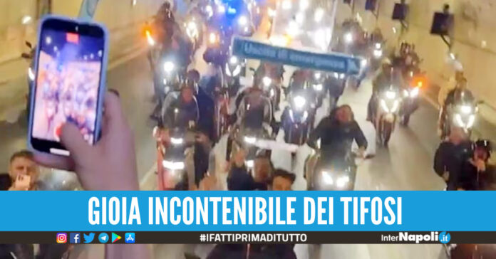Tifosi azzurri scortano la squadra