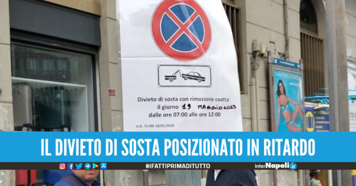 Auto spariscono fuori alla stazione di Napoli, prelevate dai vigili. La protesta Il divieto è stato messo dopo