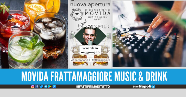 Buona musica e drink di alto livello, apre 'Movida Frattamaggiore' special guest il rapper V Monster