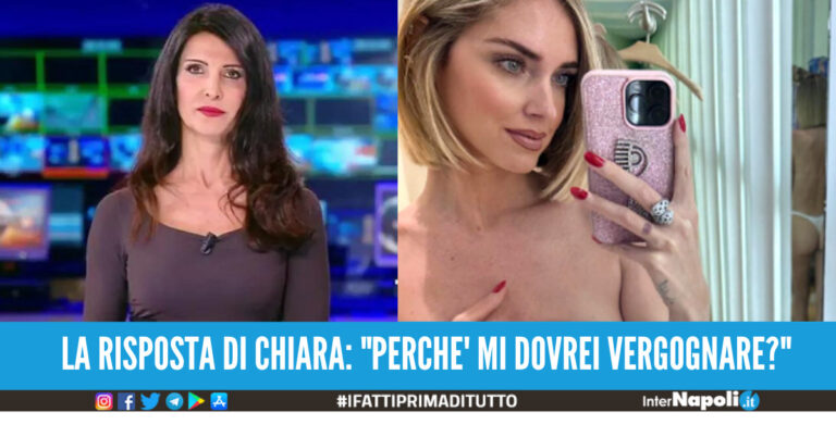 Chiara Ferragni nuda sui social, la giornalista del TG5 la attacca Così ti senti davvero libera