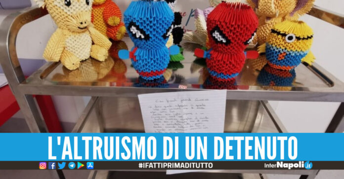 Detenuto crea degli origami per i bimbi malati.