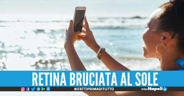 Fare selfie al sole provoca gravi danni agli occhi