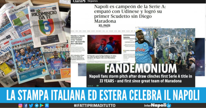 scudetto napoli stampa italiana ed estera