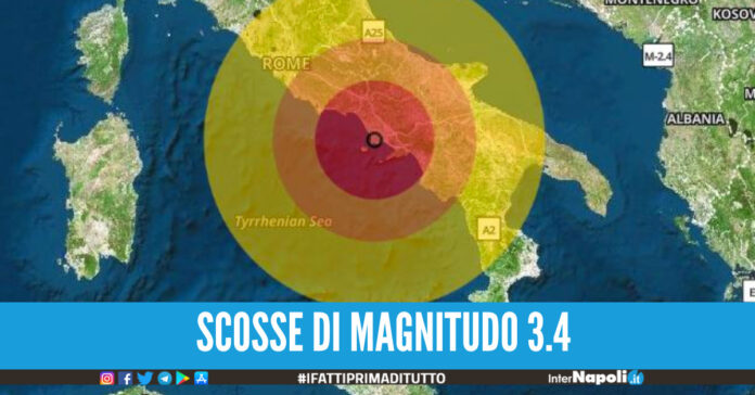 Scosse di magnitudo 3.4