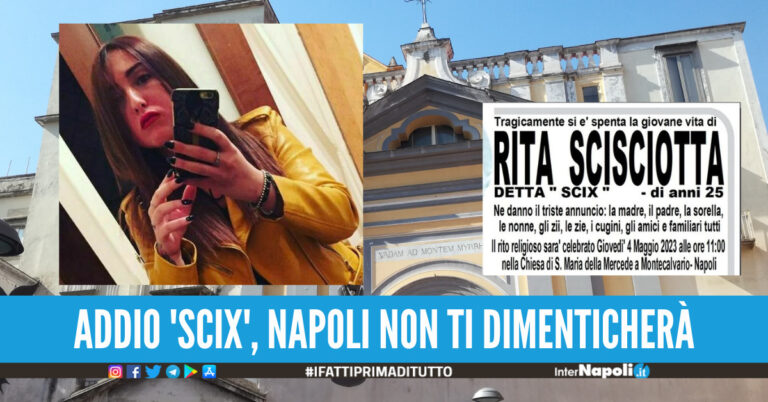 Napoli dice addio a Rita Scisciotta, a Montecalvario il funerale della 25enne morta mentre tornava a casa dopo lavoro