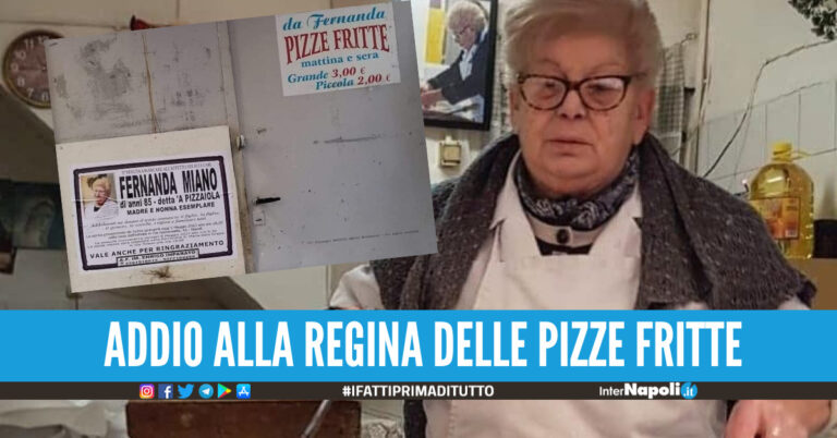 Lutto a Napoli, addio a Fernanda: era la regina della pizza fritta ai Quartieri Spagnoli
