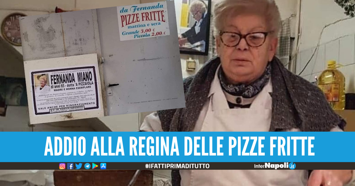 Lutto a Napoli, addio a Fernanda era la regina della pizza fritta ai