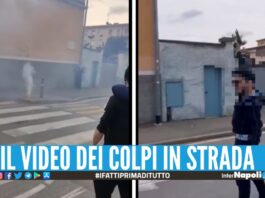 Non ha trattenuto l'entusiasmo della sua fede calcistica per il Napoli, domenica pomeriggio è sceso in strada nel quartiere Malpensata