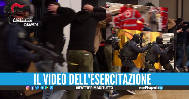 Esercitazione antiterroristica al Centro Campania, simulato un attentato