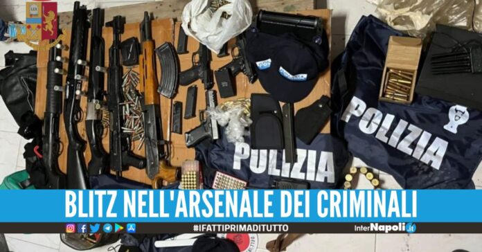 blitz nell'arsenale dei criminali