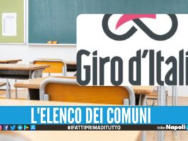 Giro d'Italia in provincia di Napoli, 5 sindaci chiudono le scuole