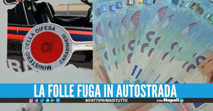 rocambolesco inseguimento in autostrada.