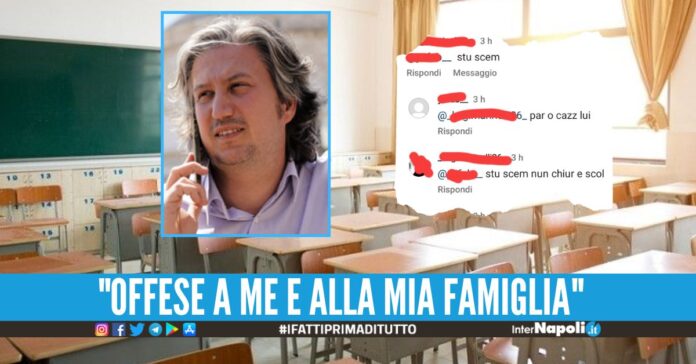 Annuncia l'apertura delle scuole dopo l'allerta meteo a Napoli, insultato capogruppo del Pd