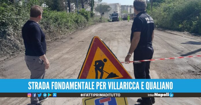Lavori in corso per la 'strada di Candida', scatta la chiusura per i veicoli