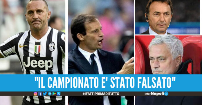 Da Allegri a Di Livio, da Mourinho a Mauro. La penalità alla Juve ha falsato il campionato
