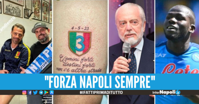 Emauele Calaiò, Aurelio De Laurentiis e Kalidou Koulibaly