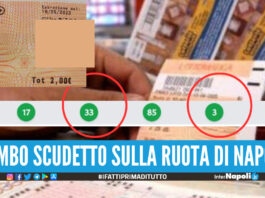 Il Lotto premia i tifosi, sulla ruota di Napoli esce l'ambo dello Scudetto 3 e 33!