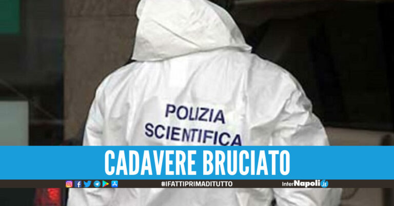 Macabro ritrovamento in provincia di Napoli, trovato cadavere carbonizzato di un 27enne