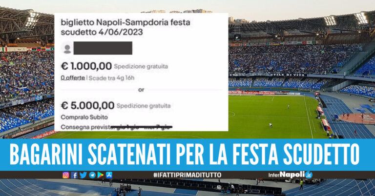 Napoli-Sampdoria, bagarini scatenati biglietti fino a 1000 euro. L'avv. Pisani Esposto per tutelare i tifosi