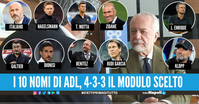 Panchina Napoli, Adl alla Rai Ho 10 nomi in lista, tutti col 4-3-3. L.Enrique vuole la Premier..