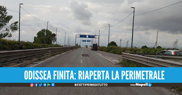 Riaperta al traffico la perimetrale di Scampia, chiusa dal mese scorso dopo il furto di di guardrail