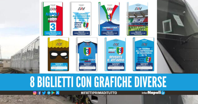 Scudetto Napoli, anche l'EAV celebra la vittoria con 8 nuovi biglietti Non c'è sovrapprezzo 