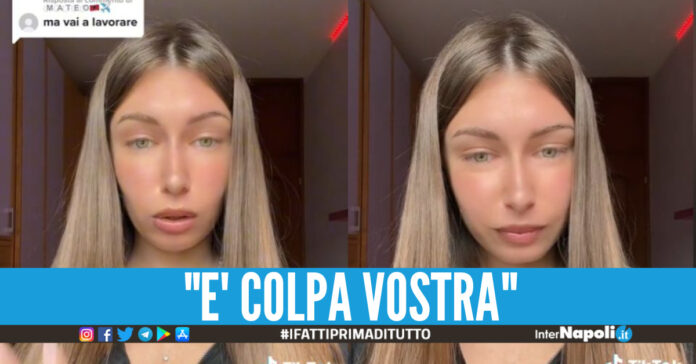 Influencer Elisa Esposito si sfoga su TikTok.