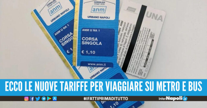 aumento biglietti anm unico campania