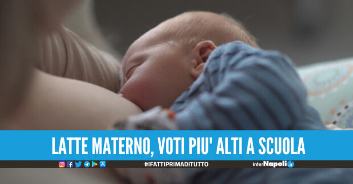 Con il latte materno per almeno 12 mesi voti più alti a scuola