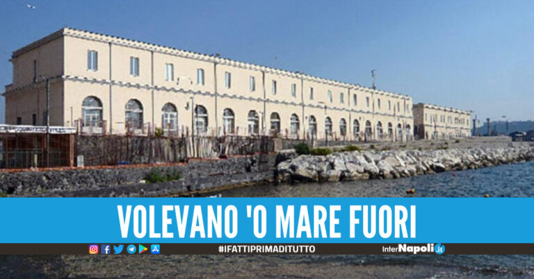 Tre detenuti tentano la fuga dal carcere di Nisida, si fratturano le gambe dopo il salto dal muro di cinta