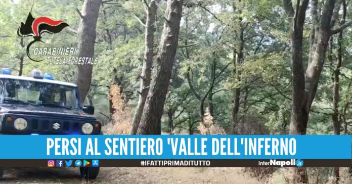 Paura in vacanza, coppia di turisti si smarrisce nel Parco del Vesuvio