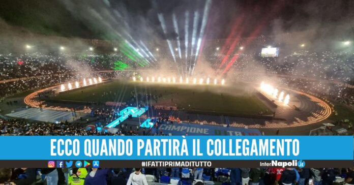Accensione dei maxischermi per la festa Scudetto, arriva l'annuncio