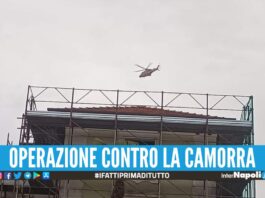 Elicottero in volo su Giugliano e Villaricca, blitz in corso delle forze dell'ordine