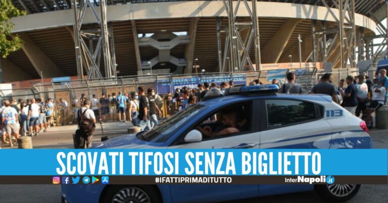 Controlli per la partita Napoli-Sampdoria, scattano denunce e multe