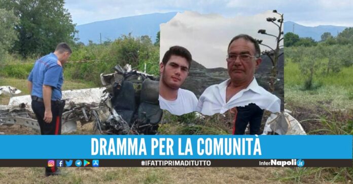 Mugnano piange Luigi e Enrico, addio a papà e figlio con la passione del volo